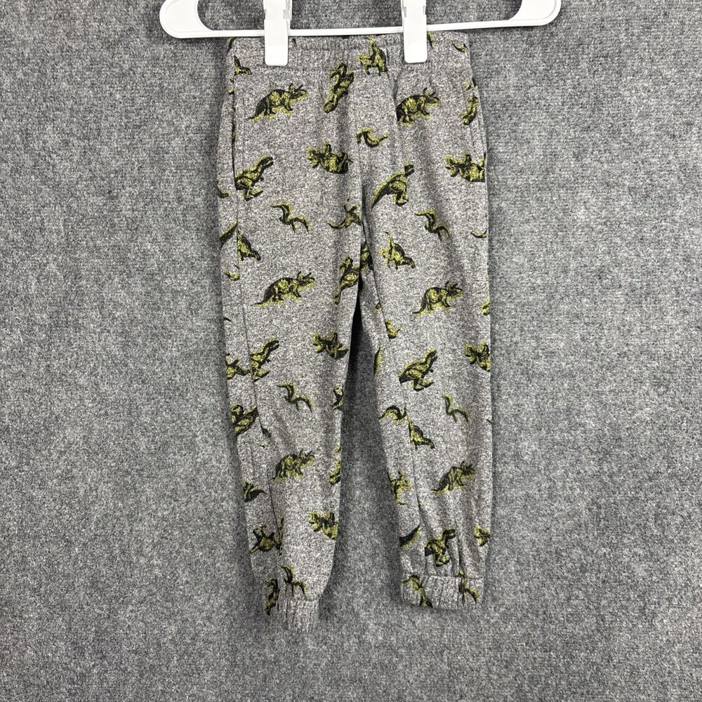 Public Record Boy Jogger Size 6 / L Grey Dinosaur Print